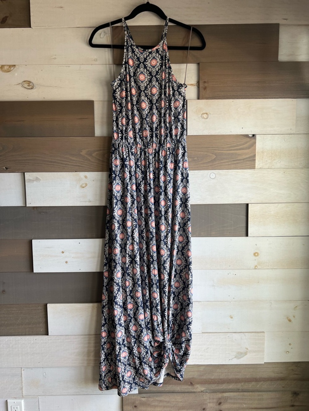 French Grey Maxi Dress